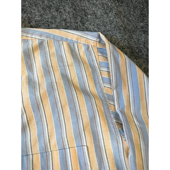 VTG Versa Mens Cotton Dress Shirt Size 16 32 33 L Striped Casual Adult Classic - Picture 3 of 12